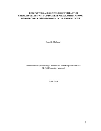 Risk factors and outcome of peripartum cardiomyopathy with co-incident preeclampsia among commercially insured women in the United States thumbnail