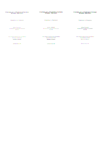 Control of a passively-coupled hybrid aircraft thumbnail