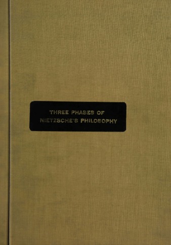 The three phases of Nietzsche’s philosophy. thumbnail