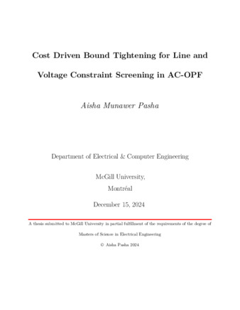 Cost driven bound tightening for line and voltage constraint screening in AC-OPF thumbnail
