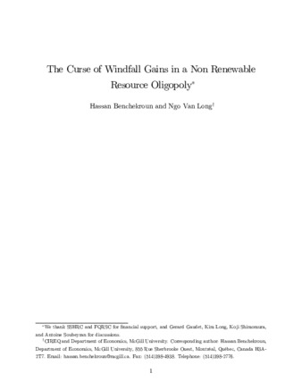 The Curse of windfall gains in a non renewable resource oligopoly thumbnail