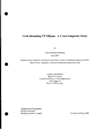 Verb-stranding VP ellipsis : a cross-linguistic study thumbnail