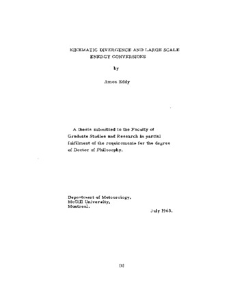 Kinematic divergence and large scale energy conversions. thumbnail