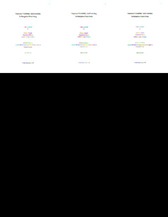 Sequence variability and learning in Bengalese finch song thumbnail