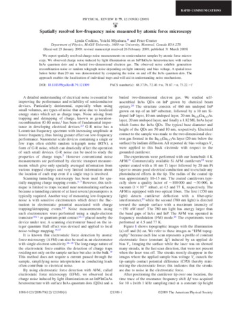 Spatially resolved low-frequency noise measured by atomic force microscopy thumbnail