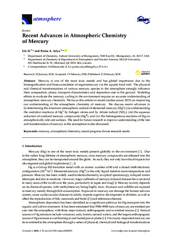 Correction: Recent Advances in Atmospheric Chemistry of Mercury thumbnail
