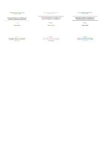 Improving the robustness and efficiency of continuous integration and deployment thumbnail