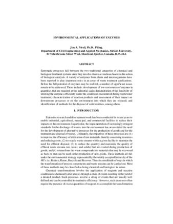 Environmental applications of enzymes thumbnail