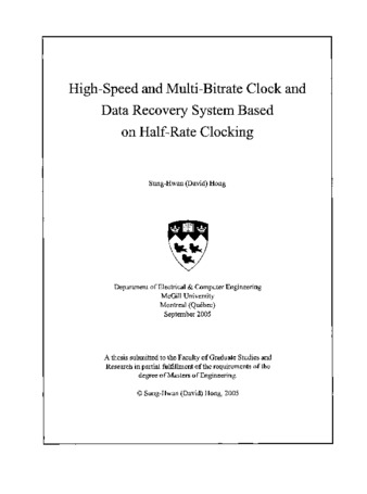 High-speed and multi-bitrate clock and data recovery system based on half-rate clocking thumbnail