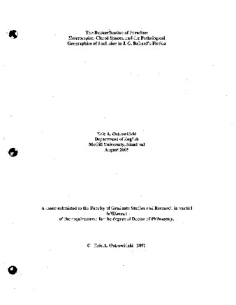 The bunkerfication of paradise : heterotopias, closed spaces, and the pathological geographies of exclusion in J. G. Ballard's fiction thumbnail