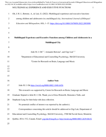 Multilingual experience and executive functions among children and adolescents in a multilingual city thumbnail