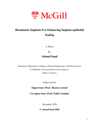 Biomimetic implants for enhancing implant-epithelial sealing thumbnail