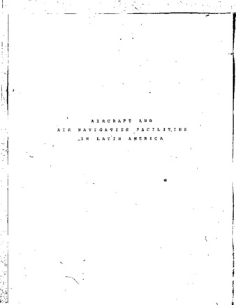 Government regulation of aircraft and air navigation facilities in Latin America thumbnail