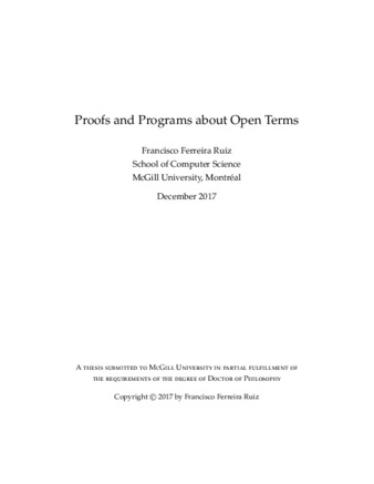 Proofs and programs about open terms thumbnail