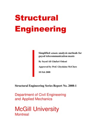 Simplified seismic analysis methods for guyed telecommunication masts thumbnail