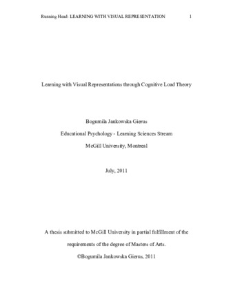 Learning with visual representations through cognitive load theory thumbnail