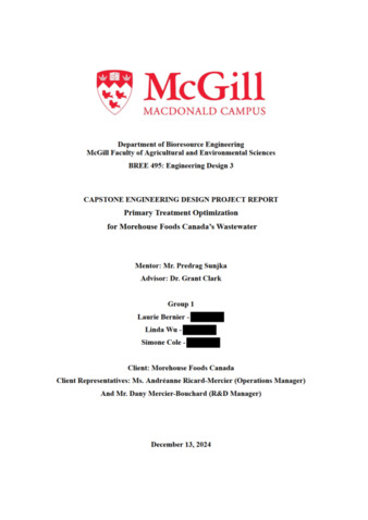 Primary Treatment Optimization for Morehouse Foods Canada’s Wastewater thumbnail