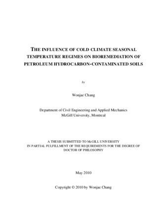 The influence of cold climate seasonal temperature regimes on bioremediation of petroleum hydrocarbon-contaminated soils thumbnail