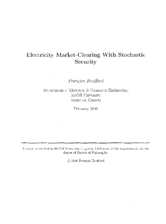 Electricity market-clearing with stochastic security thumbnail