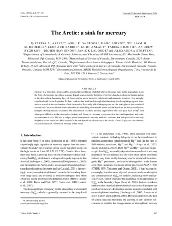 The Arctic: a sink for mercury thumbnail