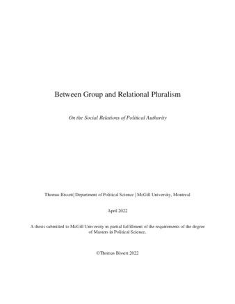 Between group and relational pluralism: On the social relations of political authority thumbnail