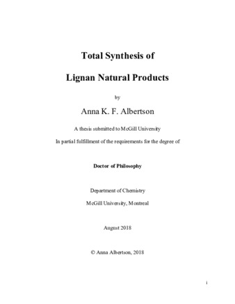 Total synthesis of lignan natural products thumbnail
