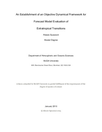 An establishment of an objective dynamical framework for forecast model evaluation of extratropical transitions thumbnail