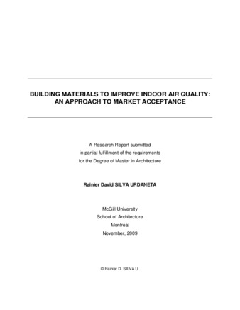 Building materials to improve indoor air quality : an approach to market acceptance thumbnail