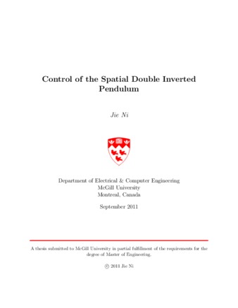 Control of the spatial double inverted pendulum thumbnail