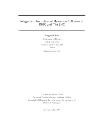 Integrated description of heavy ion collisions at RHIC and the LHC thumbnail