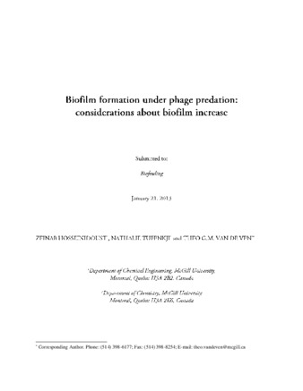 Formation of biofilms under phage predation: considerations concerning a biofilm increase thumbnail