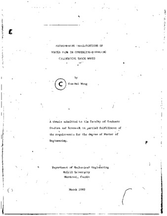 Experimental investigations of vortex flow in converging-diverging cylindrical shock waves thumbnail