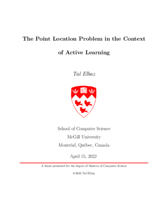 The point location problem in the context of active learning thumbnail