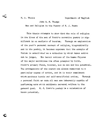 Man and Religion in the Poetry of E.J. Pratt thumbnail