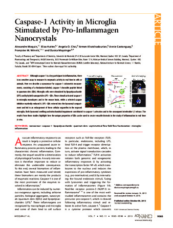 Caspase-1 activity in microglia stimulated by pro-inflammagen nanocrystals thumbnail