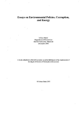 Essays on environmental policies, corruption, and energy thumbnail