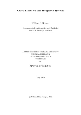 Curve evolution and integrable systems thumbnail