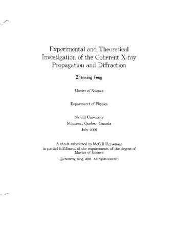 Experimental and theoretical investigation of the coherent x-ray propagation and diffraction thumbnail