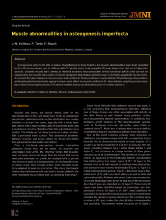 Muscle abnormalities in osteogenesis imperfecta thumbnail