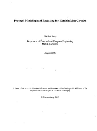 Protocol modeling and recasting for handshaking circuits thumbnail