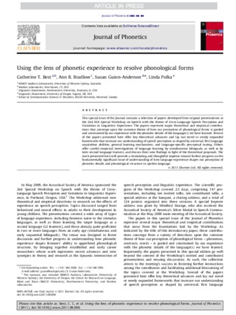 Using the lens of phonetic experience to resolve phonological forms thumbnail
