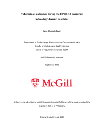 Tuberculosis outcomes during the COVID-19 pandemic in two high-burden countries thumbnail