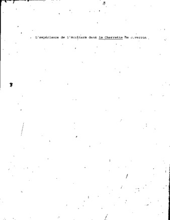 L'expérience de l'écriture dans La charrette de Jacques Ferron thumbnail