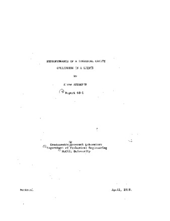 Hydrodynamics of a spherical cavity collapsing in a liquid thumbnail