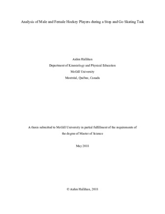 Analysis of male and female hockey players during a stop and go skating task thumbnail