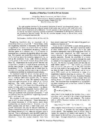 Kinetics of interface growth in driven systems thumbnail