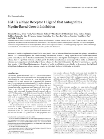 LGI1 is a nogo receptor 1 ligand that antagonizes myelin-based growth inhibition thumbnail