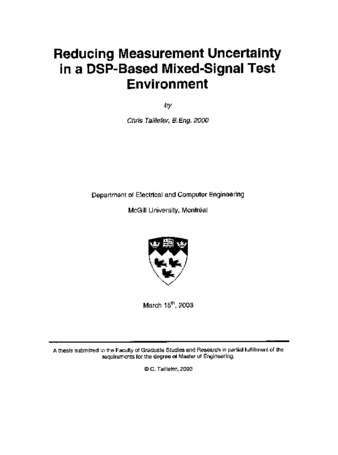 Reducing measurement uncertainty in a DSP-based mixed-signal test environment thumbnail