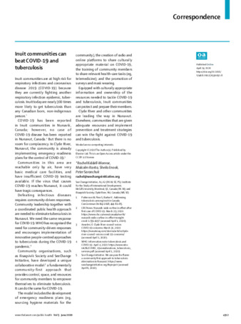 Inuit communities can beat COVID-19 and tuberculosis thumbnail