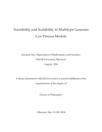 Tractability and Scalability in Multitype Gaussian Cox Process Models thumbnail